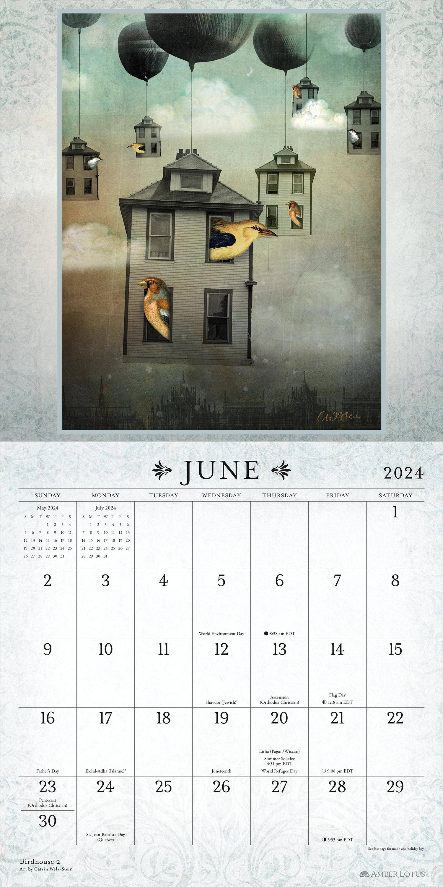 The Curious World of Catrin WelzStein 2024 Wall Calendar Seven