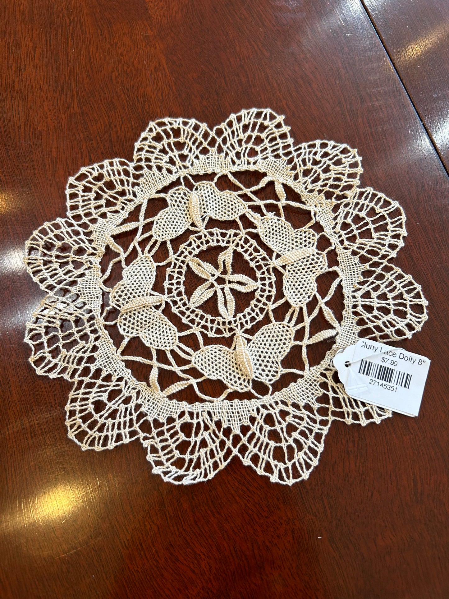 Cluny Lace Doily 8"