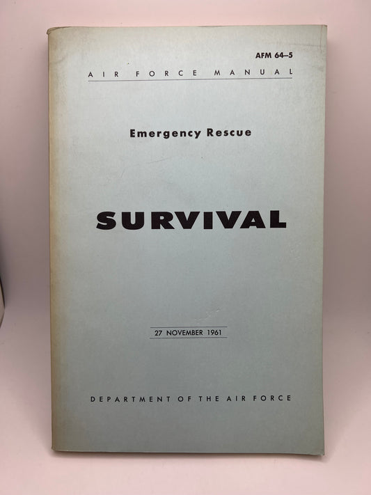 A book with the title 1961 Vintage AFM Emergency Rescue.