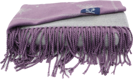 Supersoft Bee Scarves (With Tassels): Light Beige