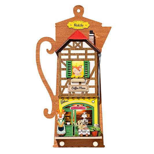 DS020, DIY Miniature Wall Hanging Kit: Lazy Coffee House