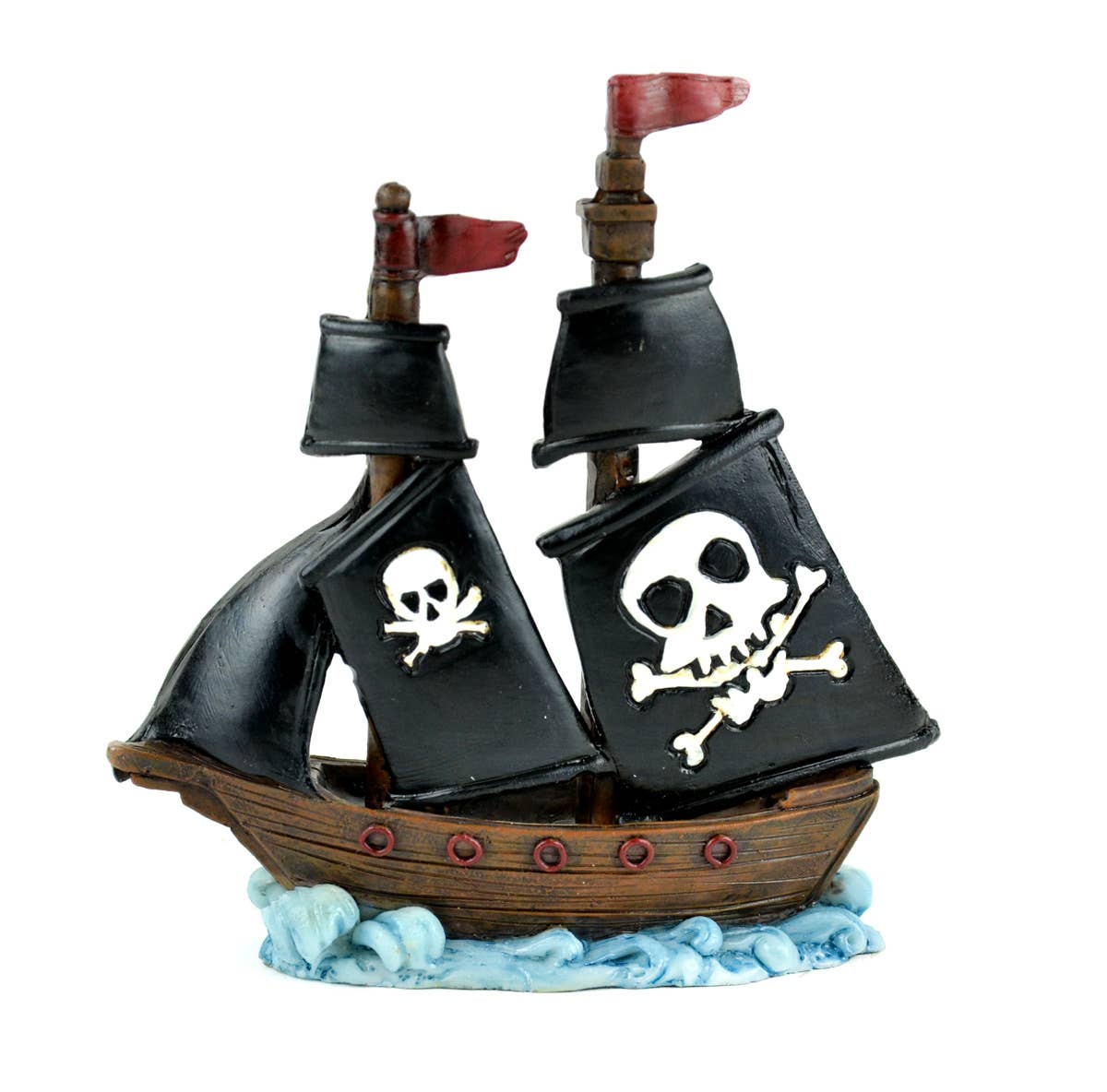 Touch of Nature Miniature 4” Pirate Ship with Black Sails