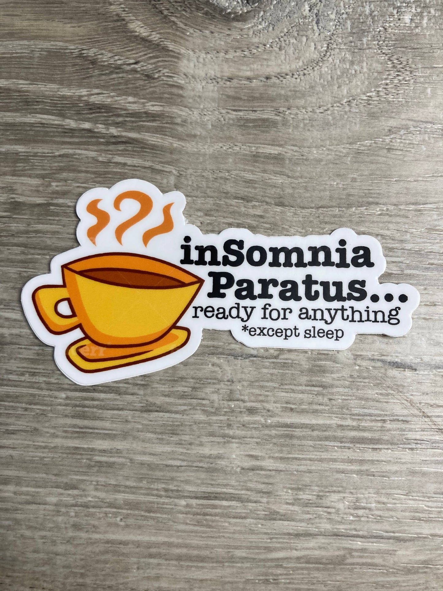 Insomnia Paratus Sticker