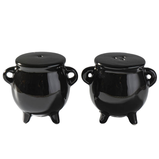 13848 Witch Cauldron Salt and Peper Shaker Set C/72