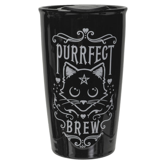 14131 Purrfect Brew Travel Mug C/24
