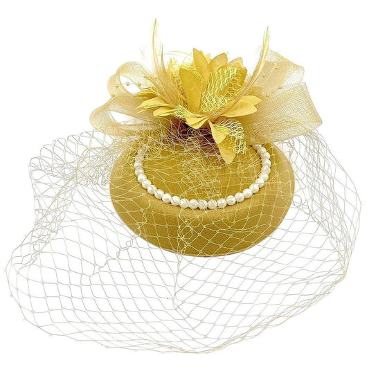 Gold Decorated Millinery Fascinator