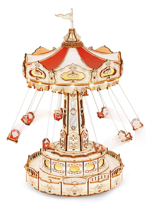 EA02, Electro-Mechanical Wooden Puzzle: Swing Ride