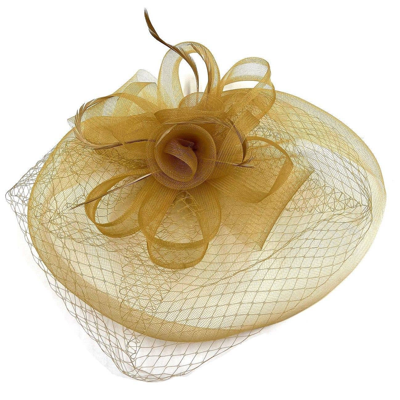 Gold Mesh Fascinator